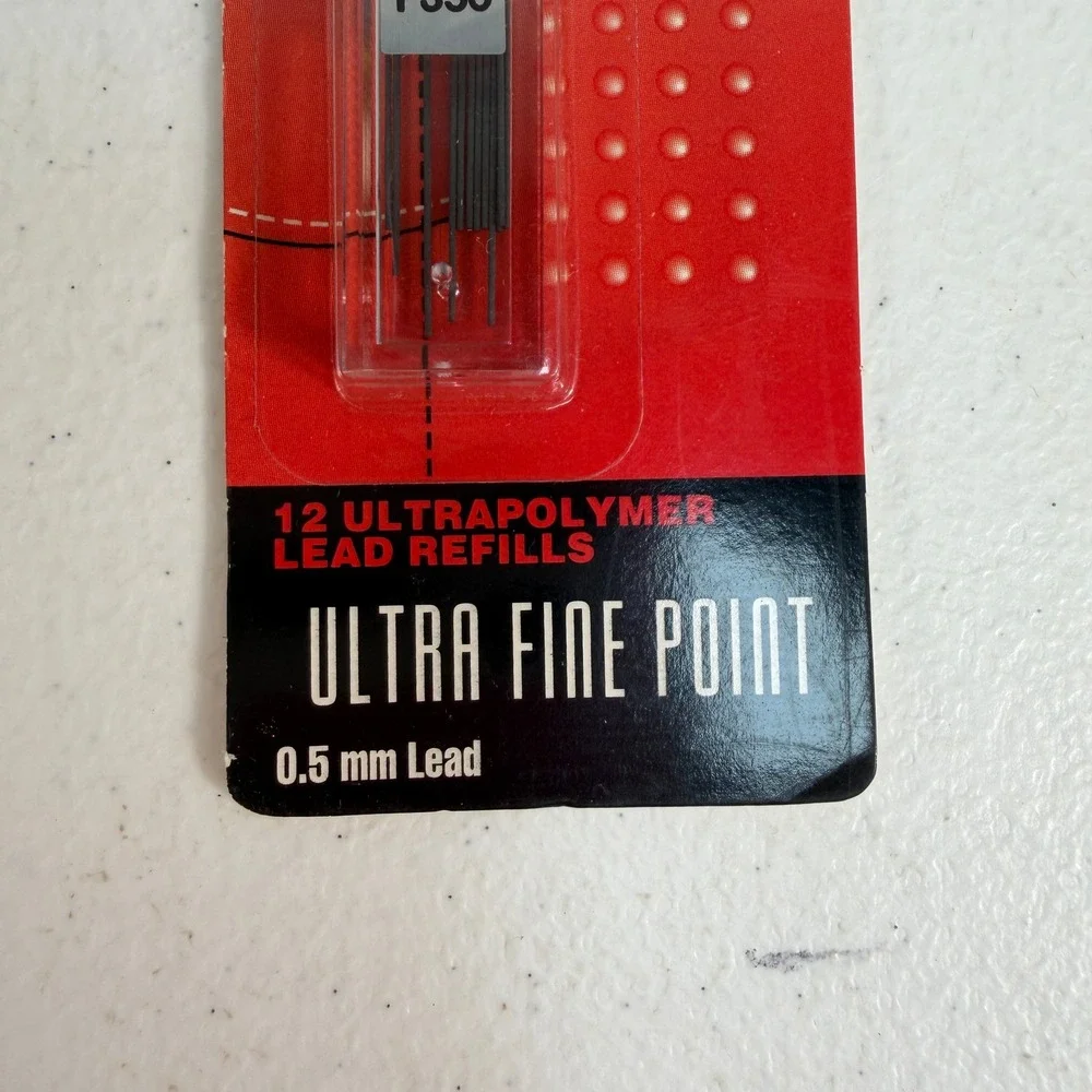 Vintage‎ Scripto 0.5mm Pencil Lead Refills Ultra Fine Point HB F350 12ct 1993
